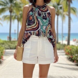 The Limited Multicolor Swirl Top